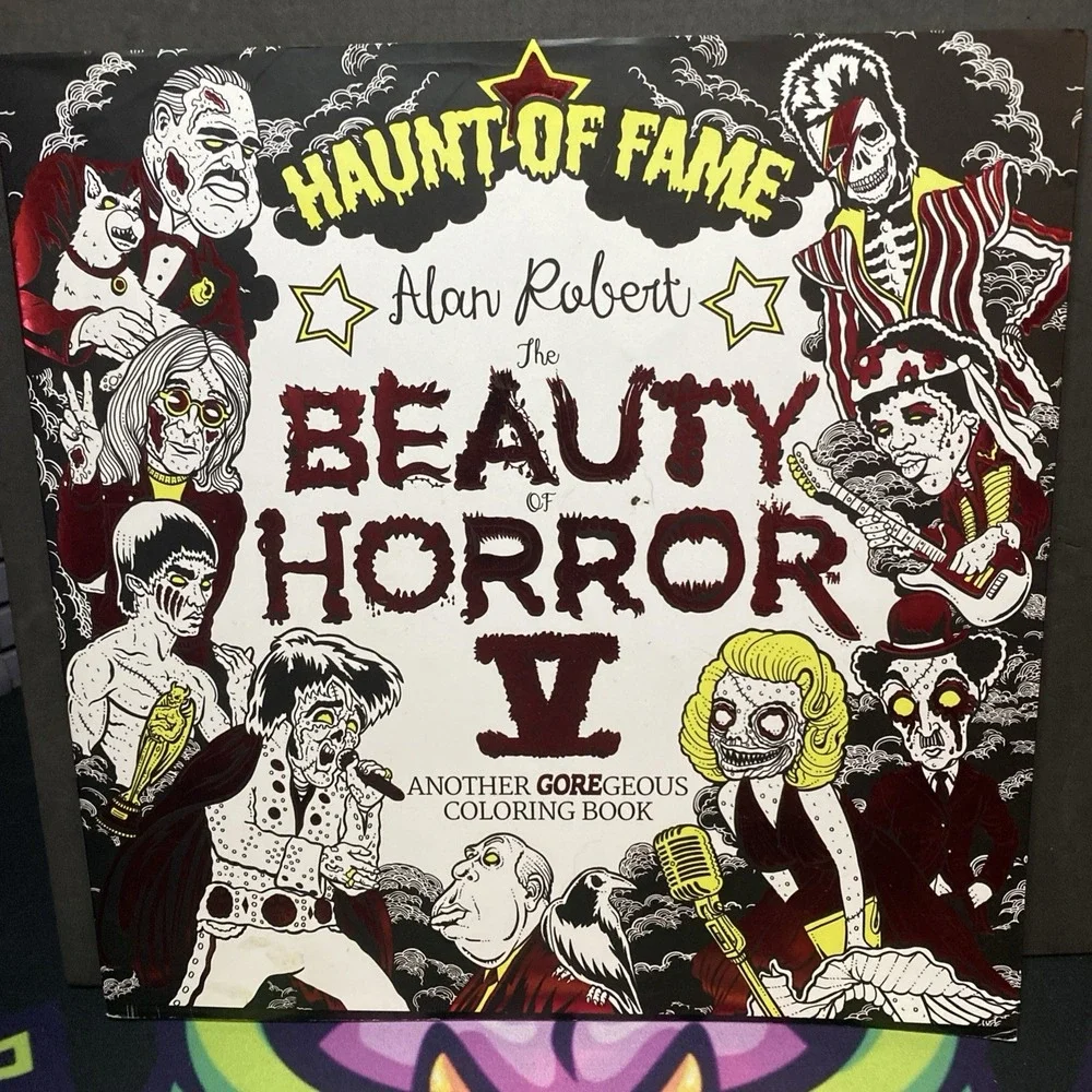 Beauty of Horror V Goregeous Adult Coloring Book, Alan Roberts, Haunt of Fame